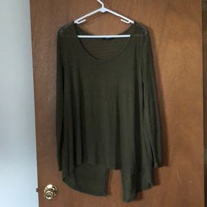 Olive Green Tulip-back Sweater
